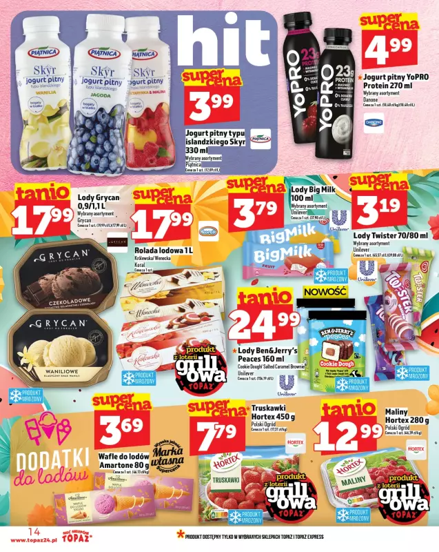 TOPAZ - gazetka promocyjna Gazetka od czwartku 22.05 do środy 28.05 - strona 14