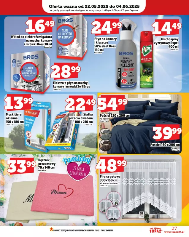 TOPAZ - gazetka promocyjna Gazetka od czwartku 22.05 do środy 28.05 - strona 27
