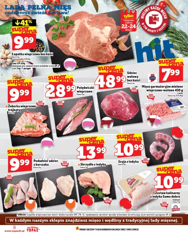 TOPAZ - gazetka promocyjna Gazetka od czwartku 22.05 do środy 28.05 - strona 8