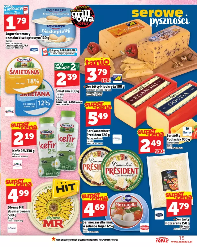 TOPAZ - gazetka promocyjna Gazetka od czwartku 22.05 do środy 28.05 - strona 15
