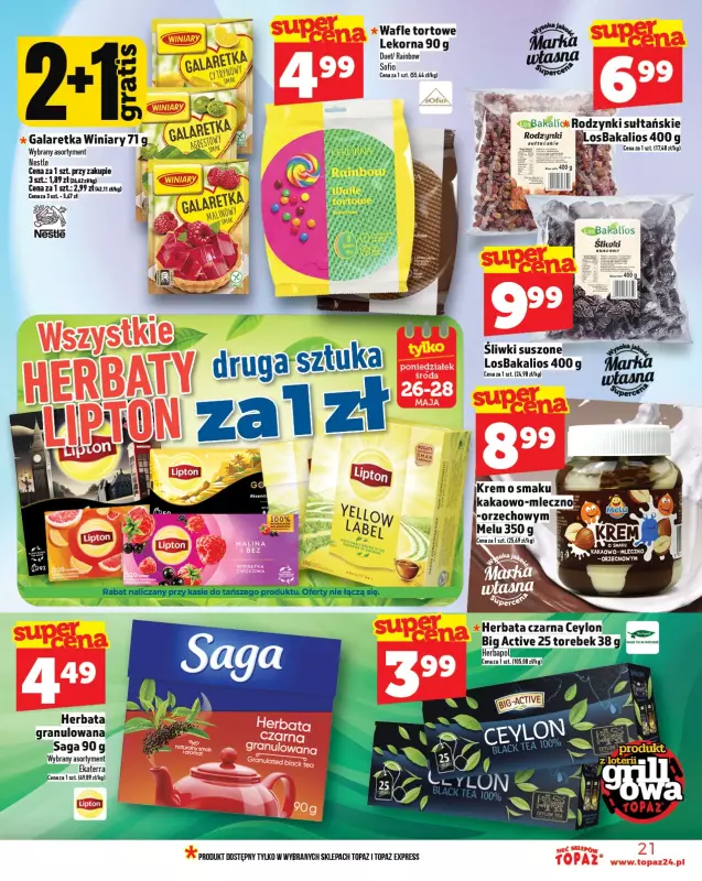 TOPAZ - gazetka promocyjna Gazetka od czwartku 22.05 do środy 28.05 - strona 21
