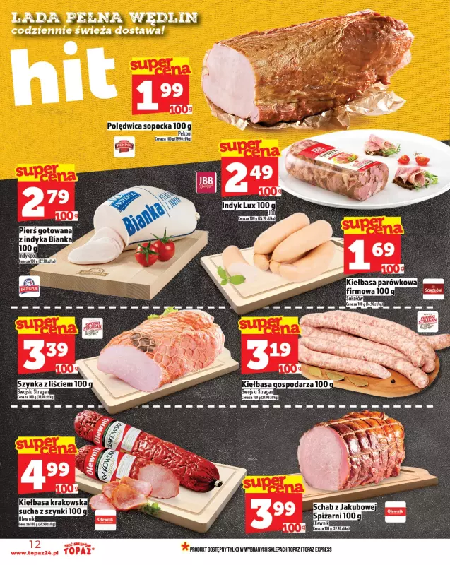 TOPAZ - gazetka promocyjna Gazetka od czwartku 22.05 do środy 28.05 - strona 12