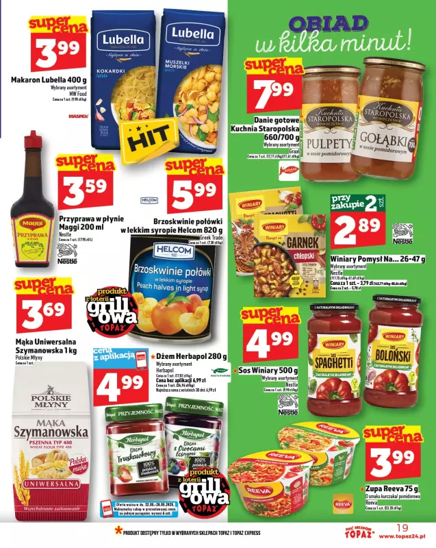 TOPAZ - gazetka promocyjna Gazetka od czwartku 22.05 do środy 28.05 - strona 19