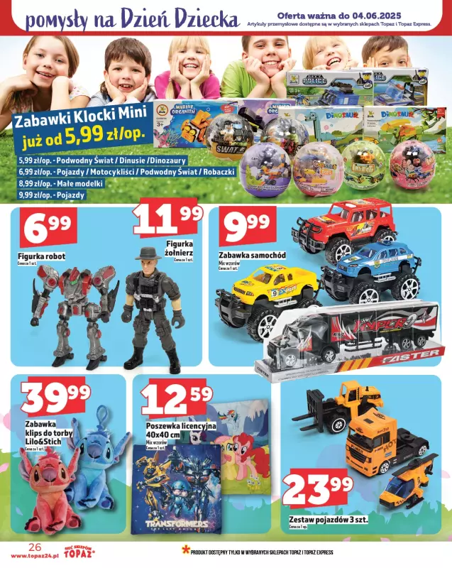 TOPAZ - gazetka promocyjna Gazetka od czwartku 29.05 do środy 04.06 - strona 26
