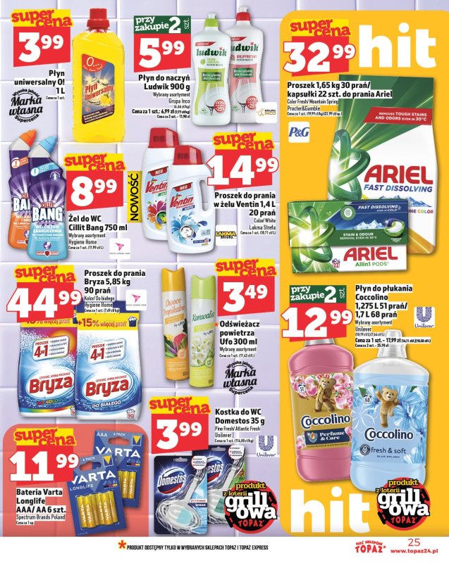 TOPAZ - gazetka promocyjna Gazetka od czwartku 29.05 do środy 04.06 - strona 25