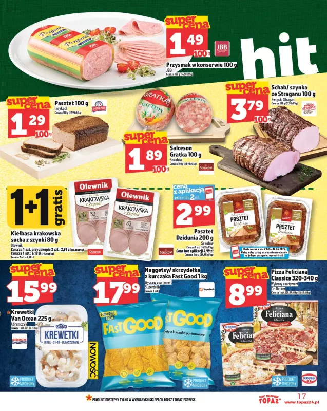 TOPAZ - gazetka promocyjna Gazetka od czwartku 29.05 do środy 04.06 - strona 17