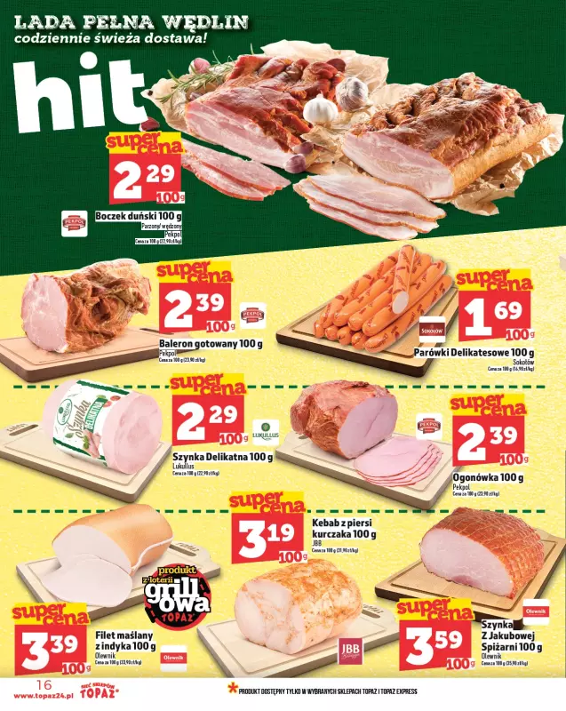 TOPAZ - gazetka promocyjna Gazetka od czwartku 29.05 do środy 04.06 - strona 16
