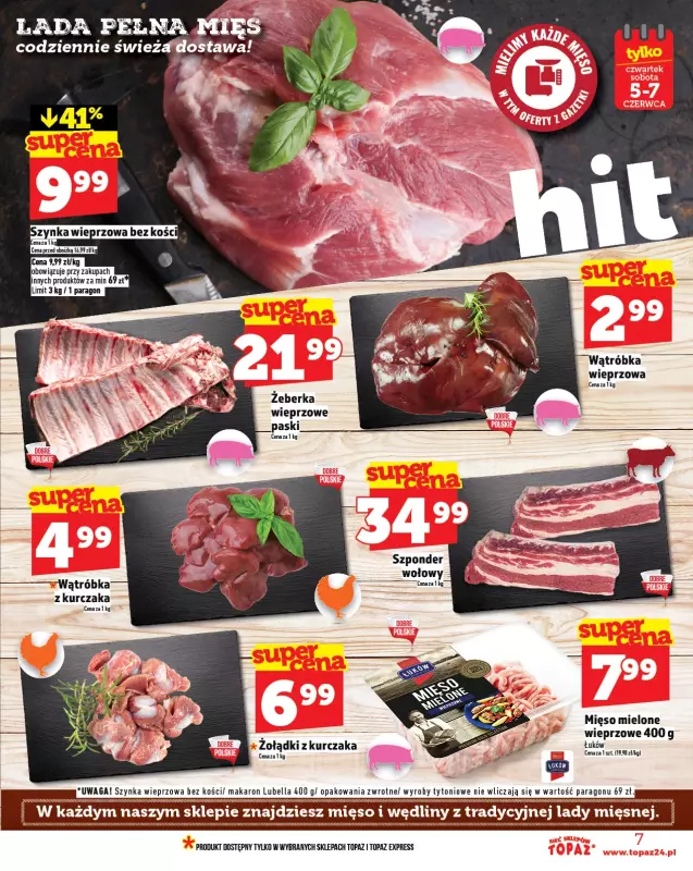 TOPAZ - gazetka promocyjna Gazetka od czwartku 05.06 do środy 11.06 - strona 7