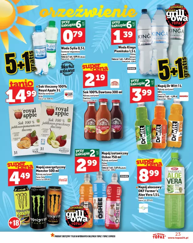 TOPAZ - gazetka promocyjna Gazetka od czwartku 05.06 do środy 11.06 - strona 23