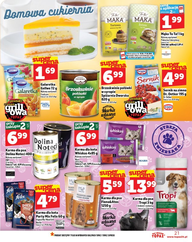 TOPAZ - gazetka promocyjna Gazetka od czwartku 05.06 do środy 11.06 - strona 21