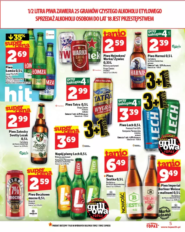 TOPAZ - gazetka promocyjna Gazetka od czwartku 05.06 do środy 11.06 - strona 5
