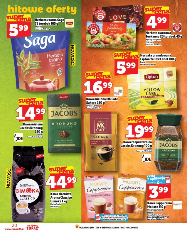 TOPAZ - gazetka promocyjna Gazetka od czwartku 05.06 do środy 11.06 - strona 20