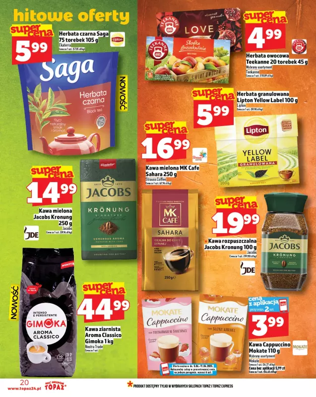 TOPAZ - gazetka promocyjna Gazetka od czwartku 05.06 do środy 11.06 - strona 20
