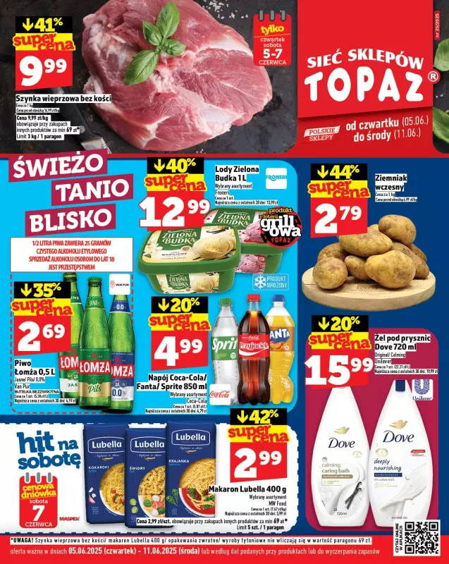 TOPAZ - gazetka promocyjna Gazetka od czwartku 05.06 do środy 11.06