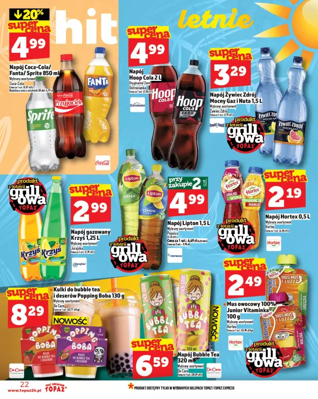 TOPAZ - gazetka promocyjna Gazetka od czwartku 05.06 do środy 11.06 - strona 22