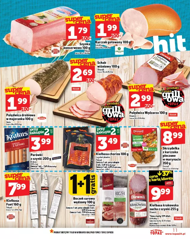 TOPAZ - gazetka promocyjna Gazetka od czwartku 12.06 do środy 18.06 - strona 11
