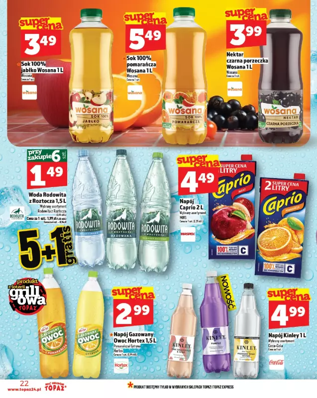 TOPAZ - gazetka promocyjna Gazetka od czwartku 12.06 do środy 18.06 - strona 22