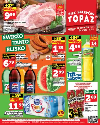 TOPAZ - gazetka promocyjna Gazetka od czwartku 12.06 do środy 18.06