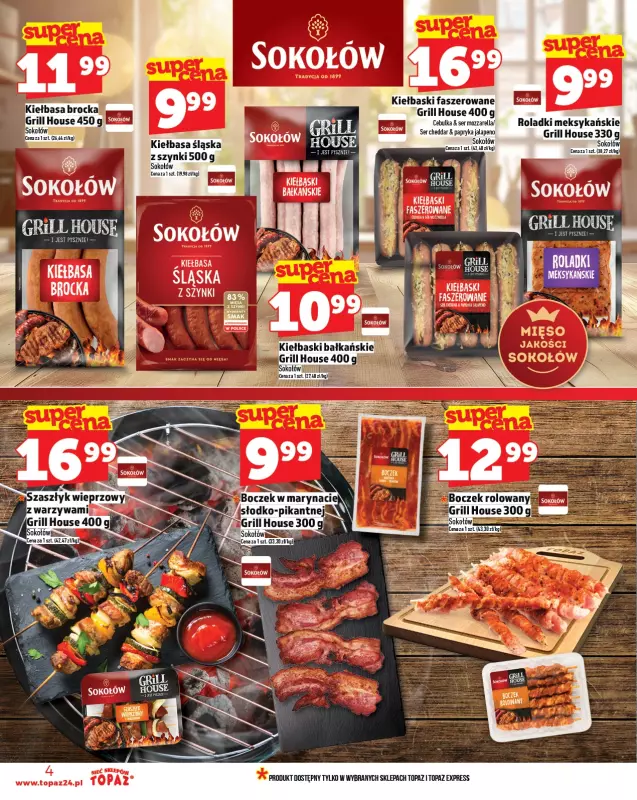 TOPAZ - gazetka promocyjna Gazetka od piątku 20.06 do środy 25.06 - strona 4