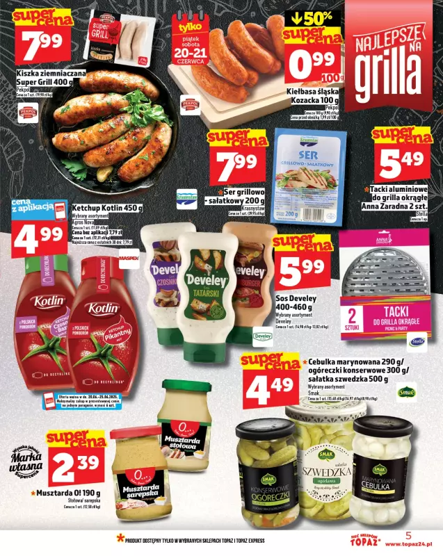 TOPAZ - gazetka promocyjna Gazetka od piątku 20.06 do środy 25.06 - strona 5