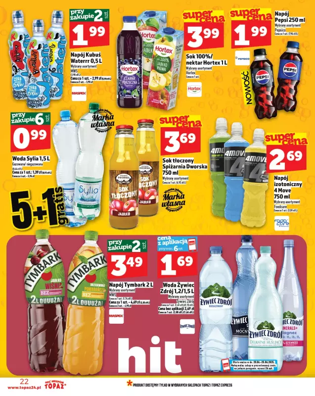 TOPAZ - gazetka promocyjna Gazetka od piątku 20.06 do środy 25.06 - strona 22