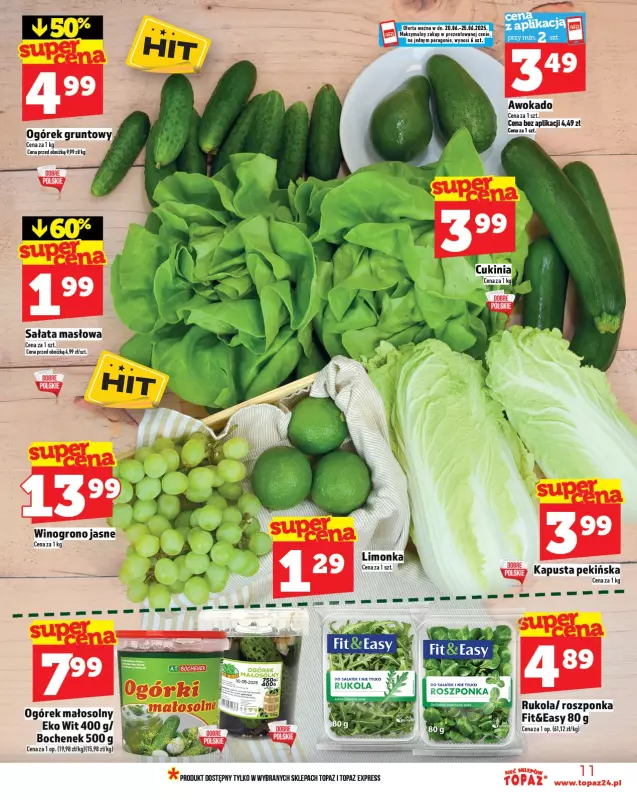 TOPAZ - gazetka promocyjna Gazetka od piątku 20.06 do środy 25.06 - strona 11