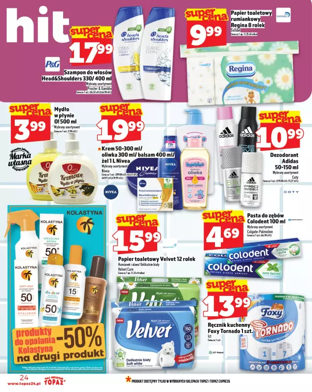 TOPAZ - gazetka promocyjna Gazetka od piątku 20.06 do środy 25.06 - strona 24
