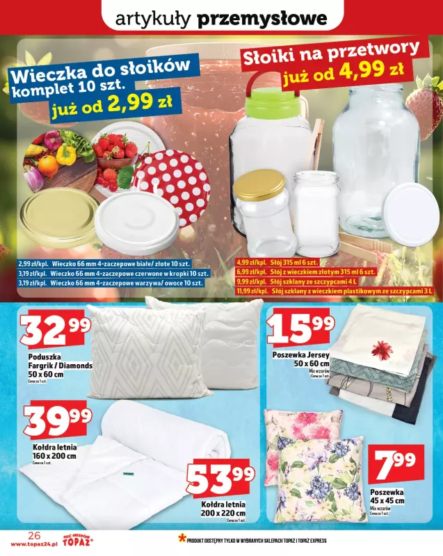 TOPAZ - gazetka promocyjna Gazetka od piątku 20.06 do środy 25.06 - strona 26