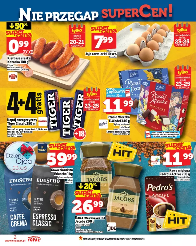 TOPAZ - gazetka promocyjna Gazetka od piątku 20.06 do środy 25.06 - strona 2