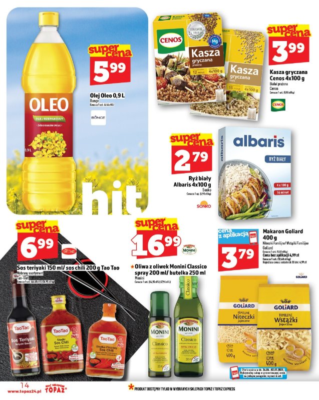 TOPAZ - gazetka promocyjna Gazetka od czwartku 26.06 do środy 02.07 - strona 14