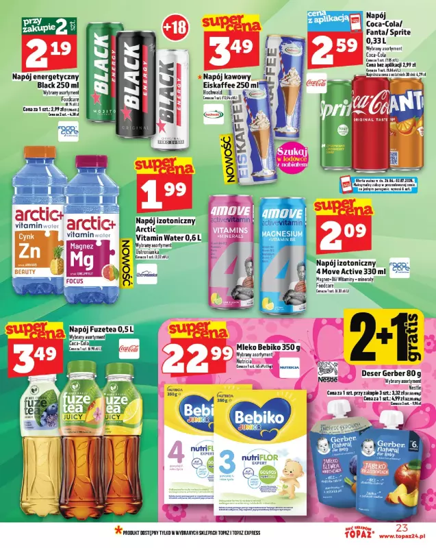 TOPAZ - gazetka promocyjna Gazetka od czwartku 26.06 do środy 02.07 - strona 23
