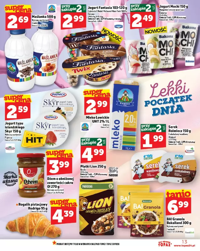 TOPAZ - gazetka promocyjna Gazetka od czwartku 26.06 do środy 02.07 - strona 13