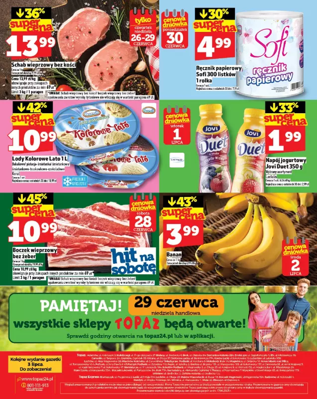 TOPAZ - gazetka promocyjna Gazetka od czwartku 26.06 do środy 02.07 - strona 28