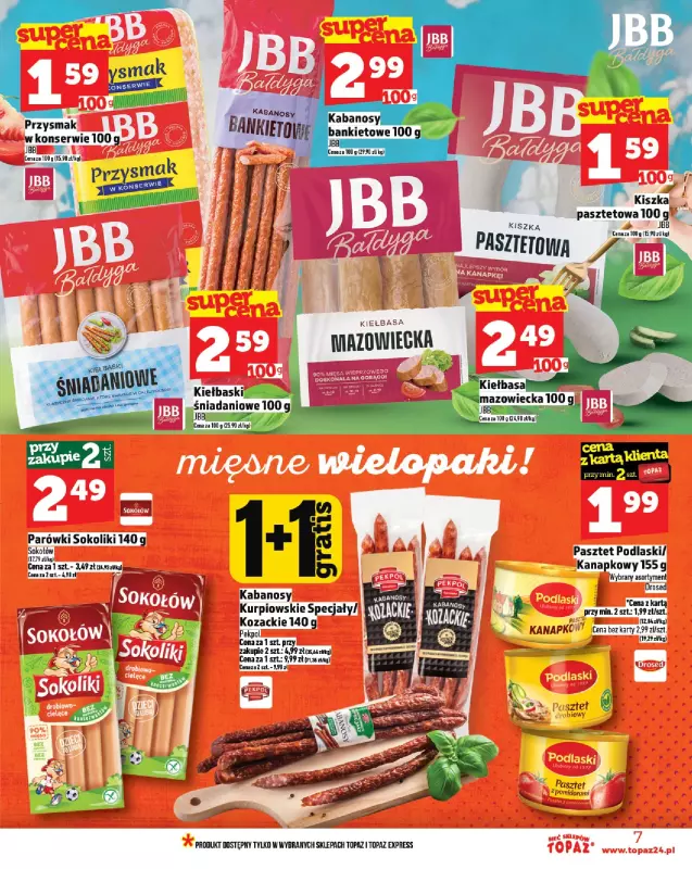 TOPAZ - gazetka promocyjna Gazetka od czwartku 26.06 do środy 02.07 - strona 7