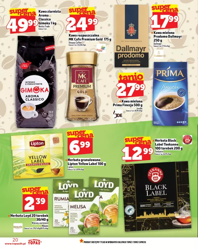 TOPAZ - gazetka promocyjna Gazetka od czwartku 03.07 do środy 09.07 - strona 20
