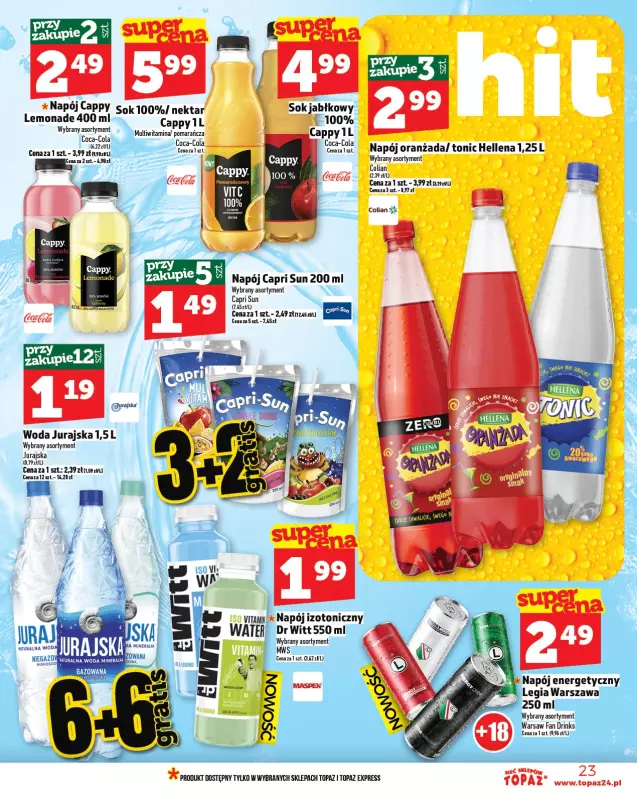 TOPAZ - gazetka promocyjna Gazetka od czwartku 03.07 do środy 09.07 - strona 23