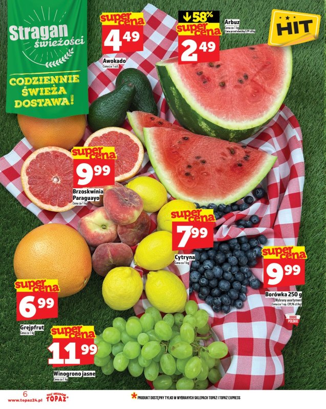 TOPAZ - gazetka promocyjna Gazetka od czwartku 03.07 do środy 09.07 - strona 6