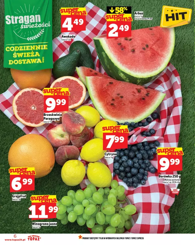 TOPAZ - gazetka promocyjna Gazetka od czwartku 03.07 do środy 09.07 - strona 6
