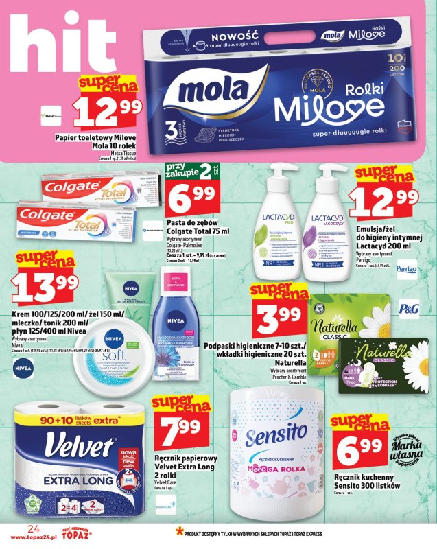 TOPAZ - gazetka promocyjna Gazetka od czwartku 03.07 do środy 09.07 - strona 24