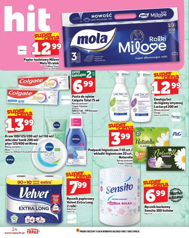 TOPAZ - gazetka promocyjna Gazetka od czwartku 03.07 do środy 09.07 - strona 24