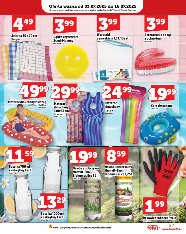 TOPAZ - gazetka promocyjna Gazetka od czwartku 03.07 do środy 09.07 - strona 27