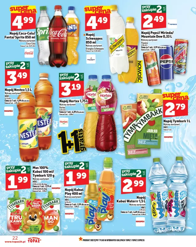 TOPAZ - gazetka promocyjna Gazetka od czwartku 03.07 do środy 09.07 - strona 22