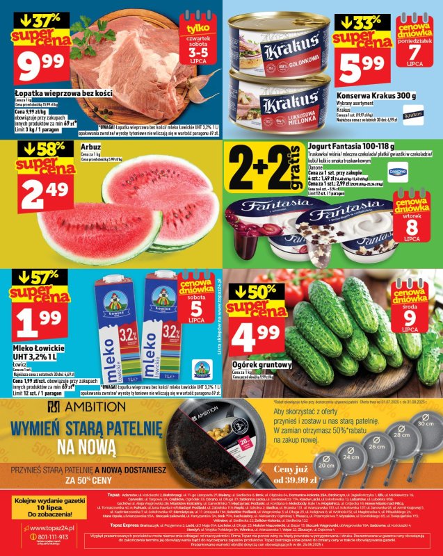 TOPAZ - gazetka promocyjna Gazetka od czwartku 03.07 do środy 09.07 - strona 28