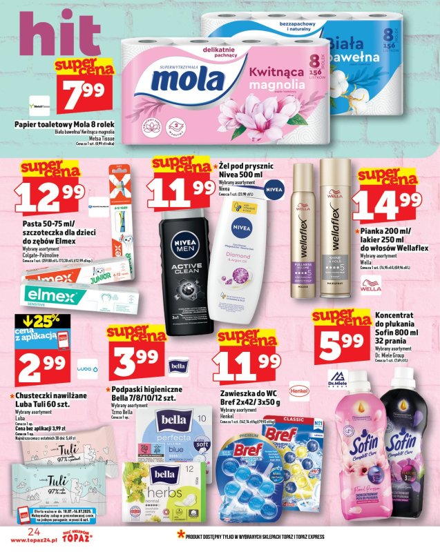 TOPAZ - gazetka promocyjna Gazetka od czwartku 10.07 do środy 16.07 - strona 24
