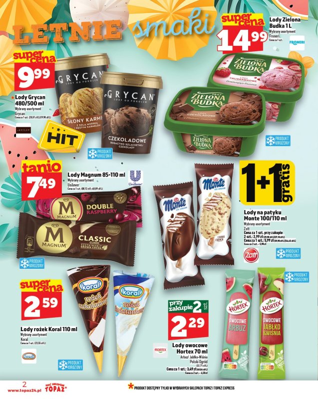 TOPAZ - gazetka promocyjna Gazetka od czwartku 10.07 do środy 16.07 - strona 2