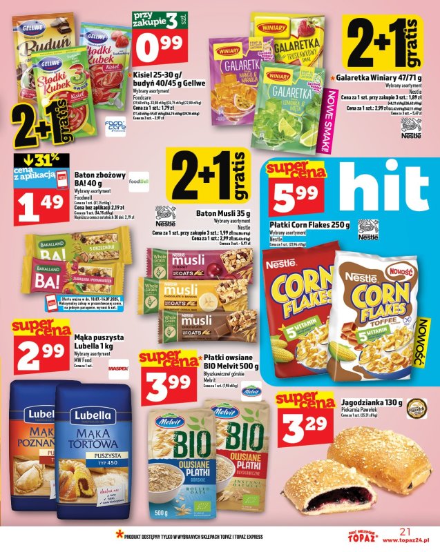 TOPAZ - gazetka promocyjna Gazetka od czwartku 10.07 do środy 16.07 - strona 21