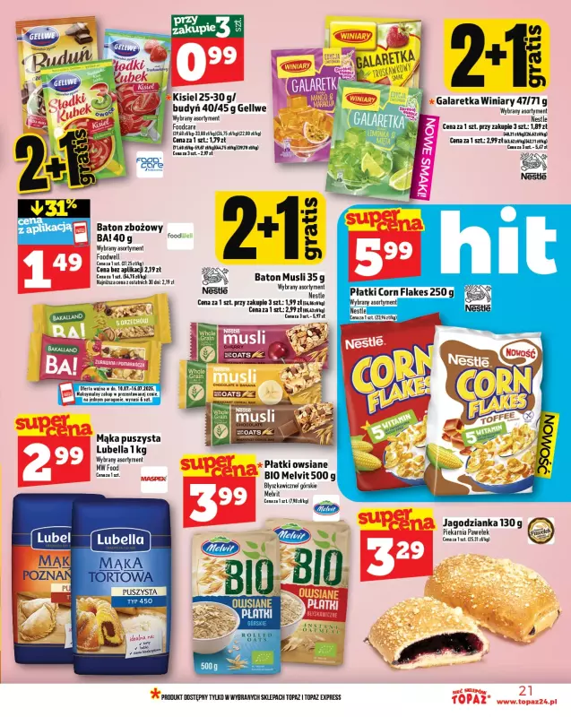 TOPAZ - gazetka promocyjna Gazetka od czwartku 10.07 do środy 16.07 - strona 21