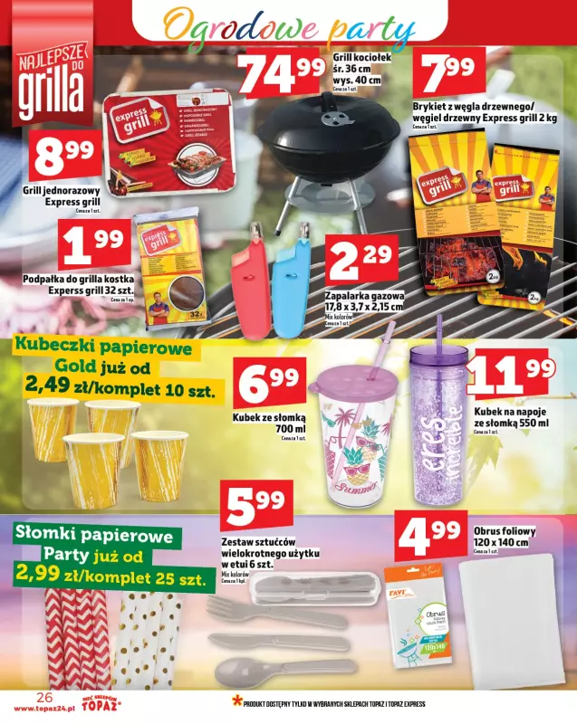 TOPAZ - gazetka promocyjna Gazetka od czwartku 10.07 do środy 16.07 - strona 26