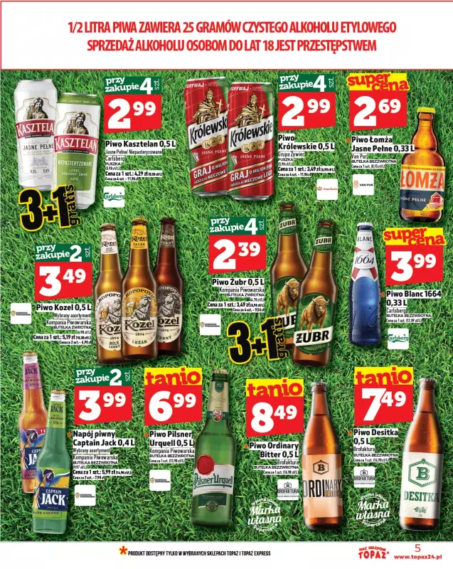 TOPAZ - gazetka promocyjna Gazetka od czwartku 10.07 do środy 16.07 - strona 5