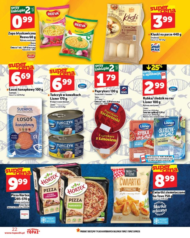 TOPAZ - gazetka promocyjna Gazetka od czwartku 10.07 do środy 16.07 - strona 22